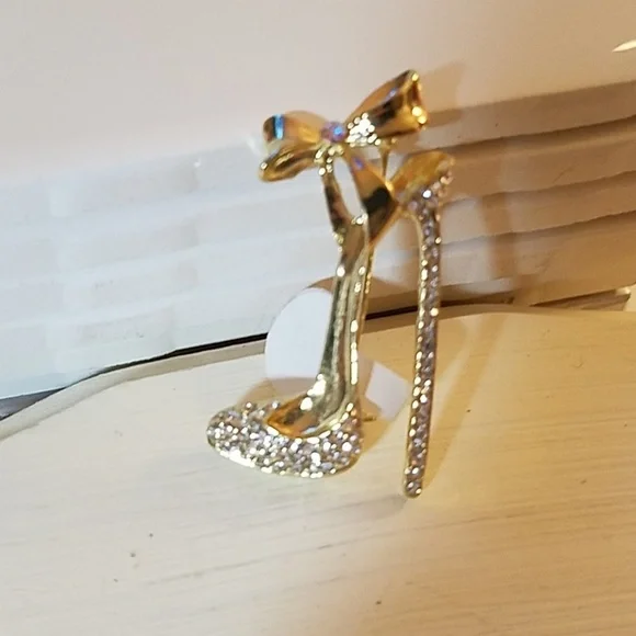 Gold Tone Rhinestone 1.75