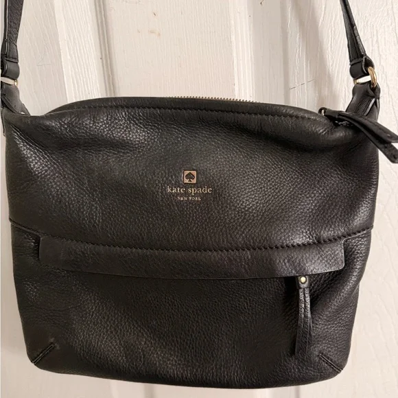 kate spade Black Leather Crossbody Bag