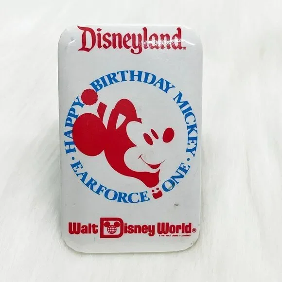 🔮‎ 5/$25 Vintage Disney Parks Happy Birthday Mickey Earforce One Pin