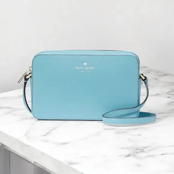 Kate Spade Sienna Crossbody Smoky Blue Leather KC469