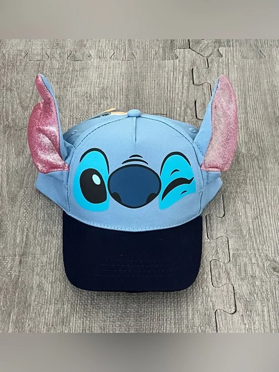 Disney Lilo & Stitch Stitch Blue Baseball Cap Hat with Ears Kids Unisex