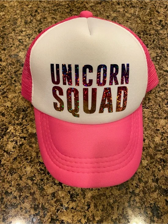 Unicorn Squad Pink Trucker Hat