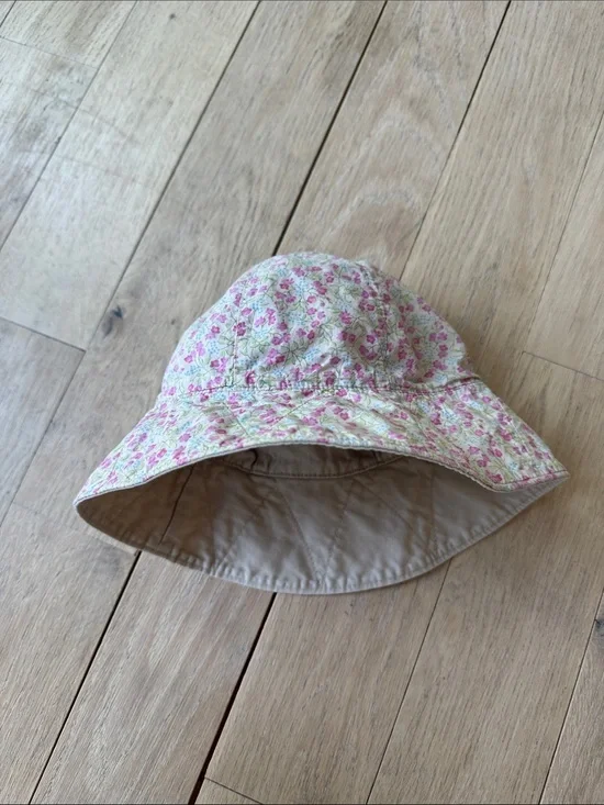 GAP Kids Floral Bucket Hat - Pink and Cream