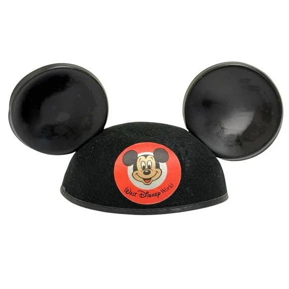 Vintage 90s Walt Disney World Youth Mickey‎ Mouse Ears Hat Made In USA Nostolgia