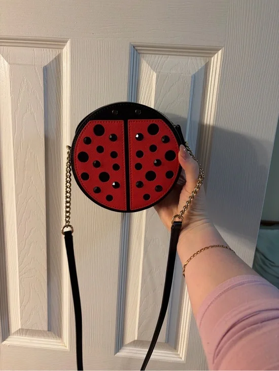 Kate Spade Red Ladybug Crossbody Bag - Women's Fashion