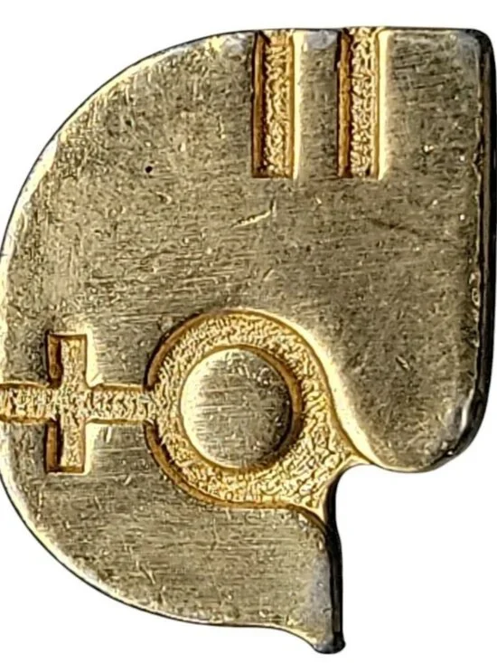 International Women's Year Dove Logo Pin 1975 Vintage Collectible Gold Tone