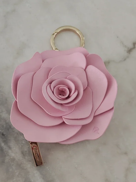 Kate Spade Rose Bag Charm/Coin Purse - Lightly Used