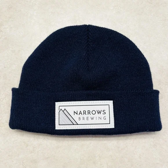 Narrows Brewing Navy Blue Toddler Sized Beanie Hat PNW Tacoma Washington New