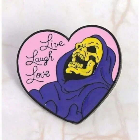 3/20 Skeletor Live Laugh Love Enamel Pin