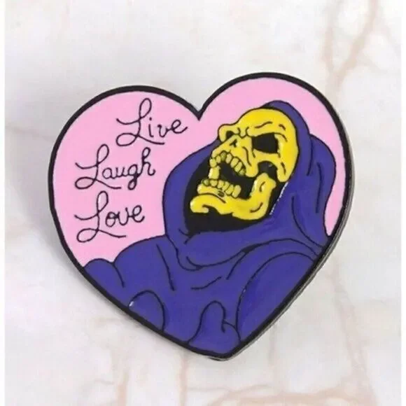 3/20 Skeletor Live Laugh Love Enamel Pin