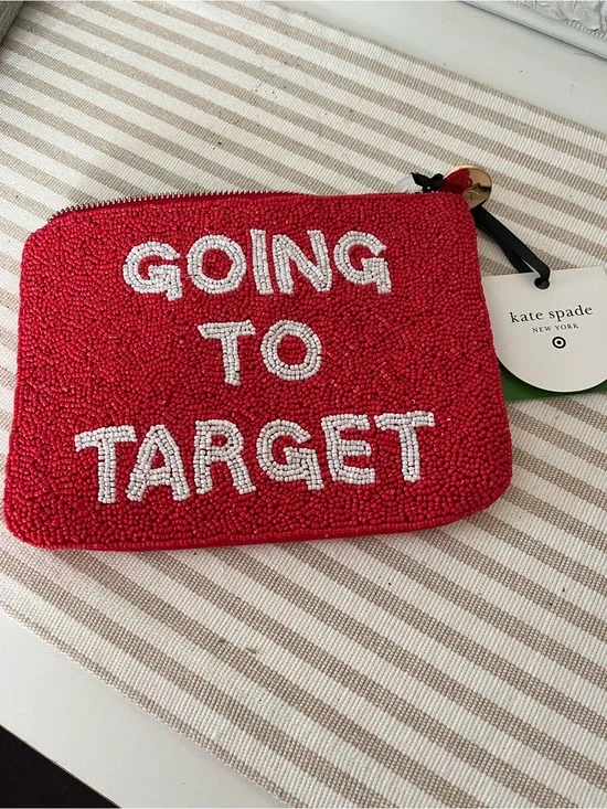 kate spade red beaded
