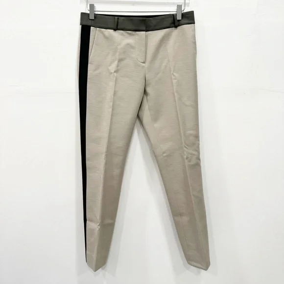 Kate Spade Margaux Tuxedo Stripe Trouser Pants Cotton Size 4