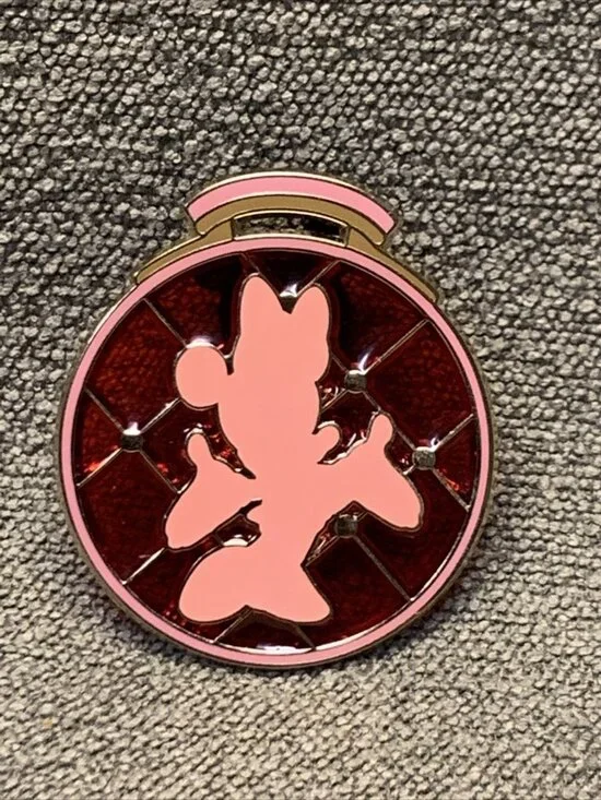 DISNEY PIN MINNIE MOUSE Silhouette Stained Glass Luggage WDW Marquee LE 1000 KG