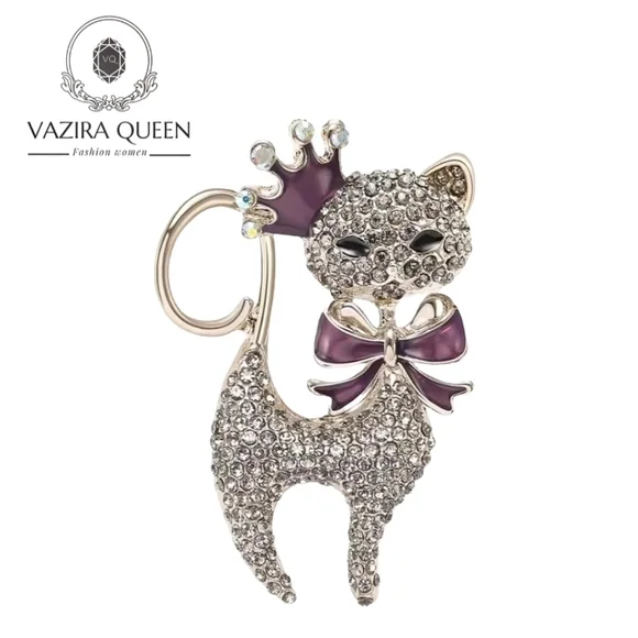 VQ Cat Brooch