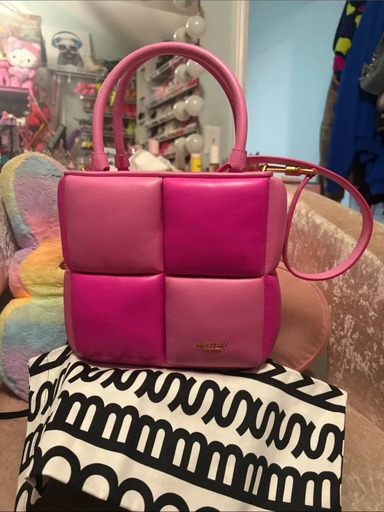 Brand NEW adorable Kate Spade! Pink Puffy tote!! 💖💖