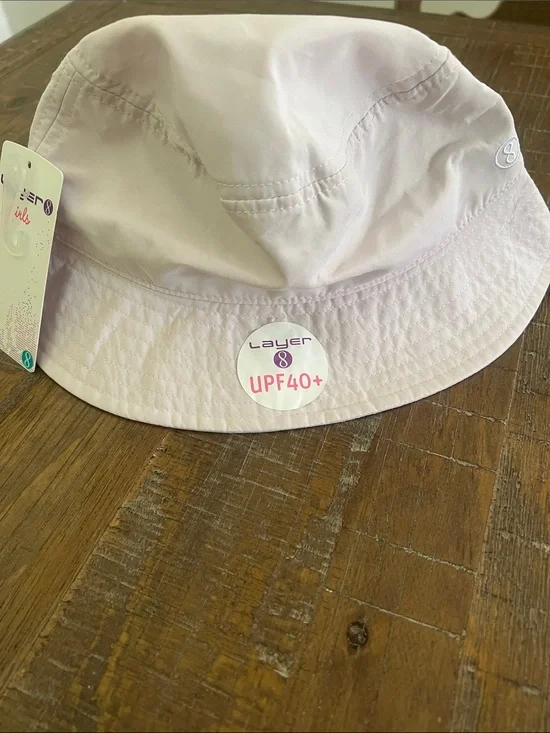 Layer 8 Pale Pink Sun Bucket Hat New