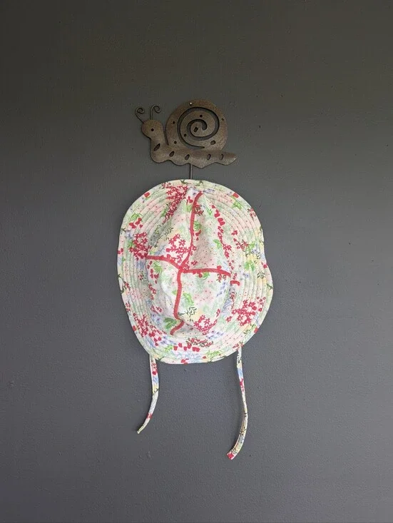 Girl's Hanna Andersson Floral Swim Sun Hat