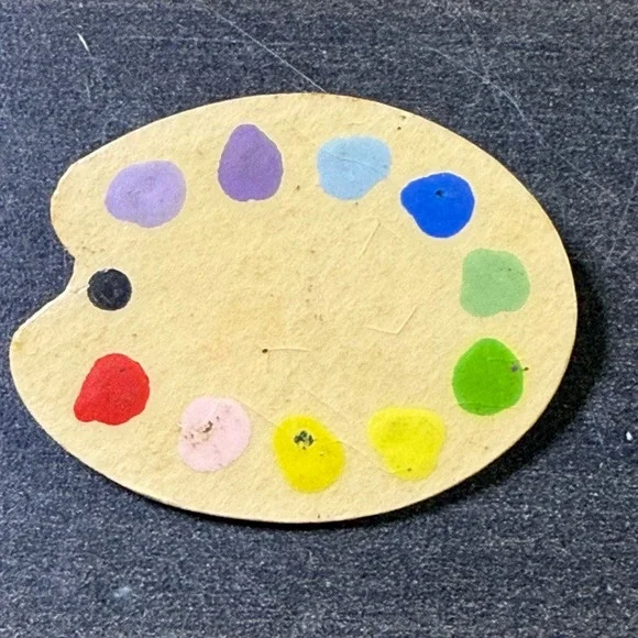 Artist Paint Palette Enamel‎ Pin Brooch Colorful Art Supplies Gift