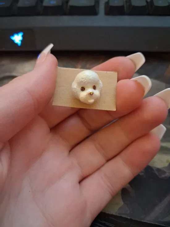 Poodle brooch