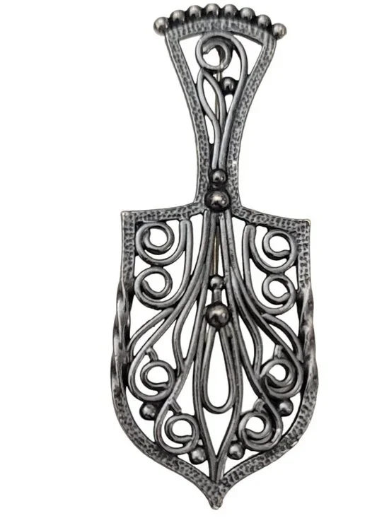 Napier Spatula Brooch, Signed K292