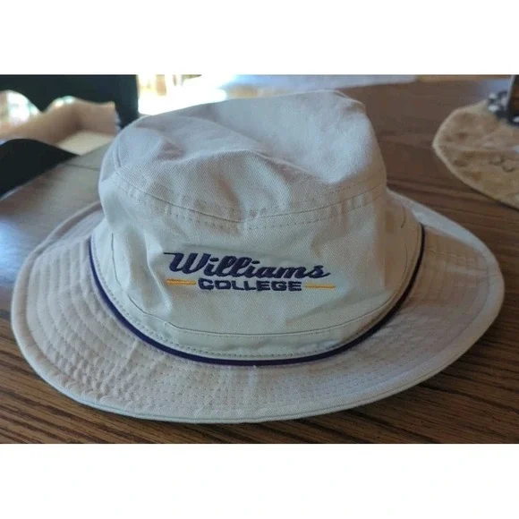 Williams College University Bucket Fishing Khaki Hat Williamstown‎ Mass L/XL