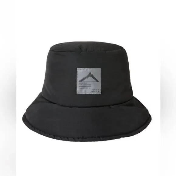 Zara Kids Black Reflective Quilted Bucket Hat(10-14yrs)
