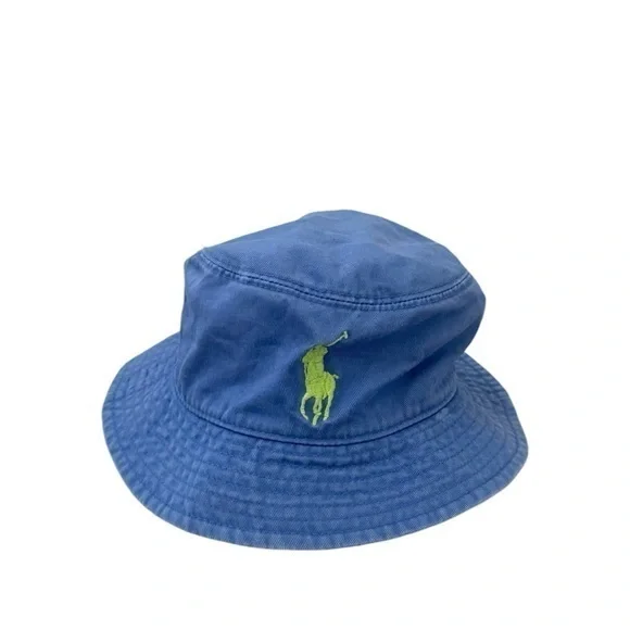 Polo Ralph Lauren Boys Blue Cotton Bucket‎ Hat Size 4-7
