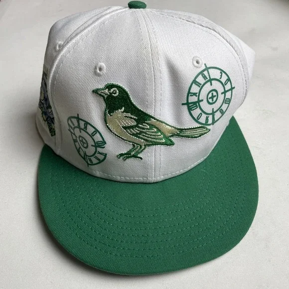New Era‎ 59FIFTY Baltimore Orioles Fitted Hat 8 Green White Baby Blue UV