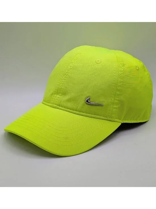 Nike Baseball Hat Cap Kids Youth Age Size 4-7 Neon Yellow Adjustable Strap Back