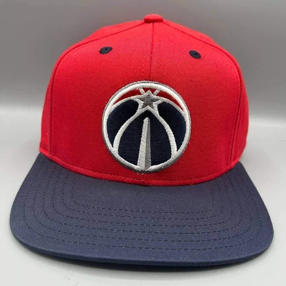 Washington Wizards‎ Hat Youth Red Navy Embroidered NBA Snap Back Cap Cotton New