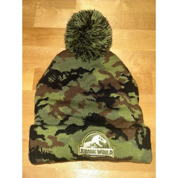 Jurassic World Camo Beanie Hat Toddler Size