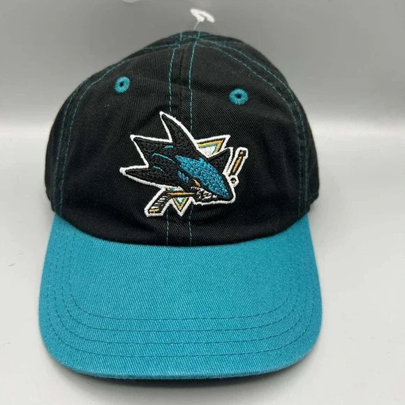 San Jose Sharks Hat Kids‎ Infant Embroidered NHL Strap Back Cap Cotton New