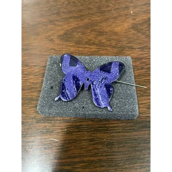Lia Sophia‎ Vtg Purple Butterfly Pin Brooch Purple Rare Spring Nice