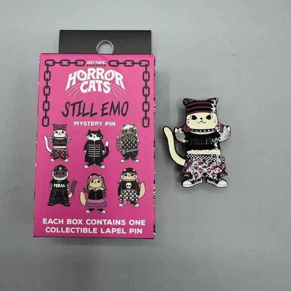 Horror Cats Still Emo Blind Pin New Open Box STILL EMO