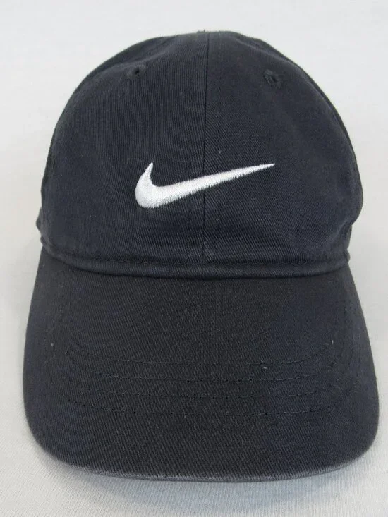 Nike Boys Toddler 2T-4T Cap Swoosh 100% Cotton Adjustable Baseball Gray Hat