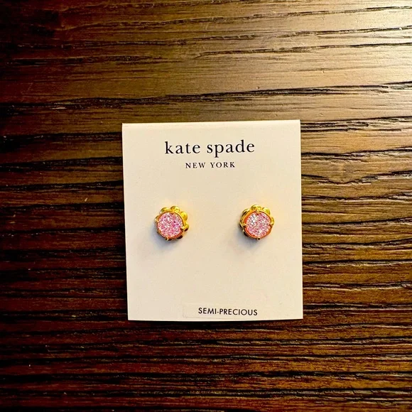 NEW Kate Spade pink stud earrings