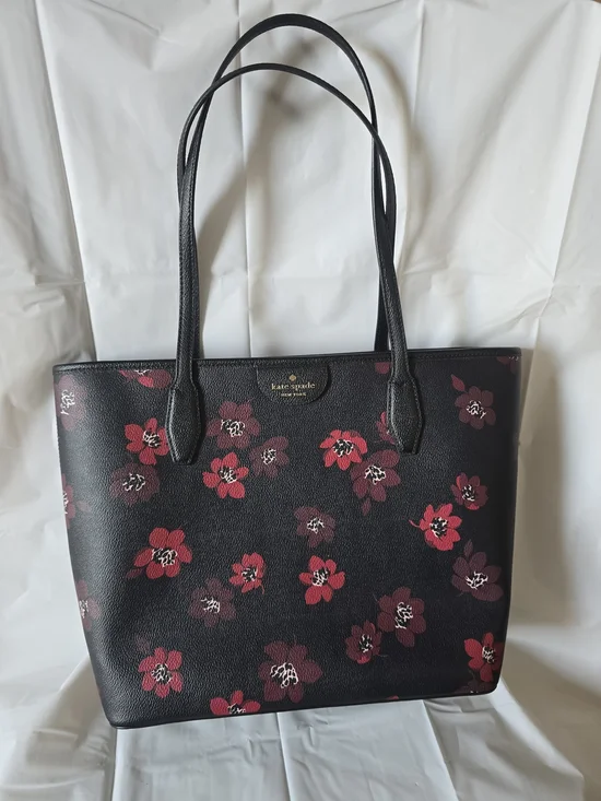 Kate Spade Black Floral Tote Bag