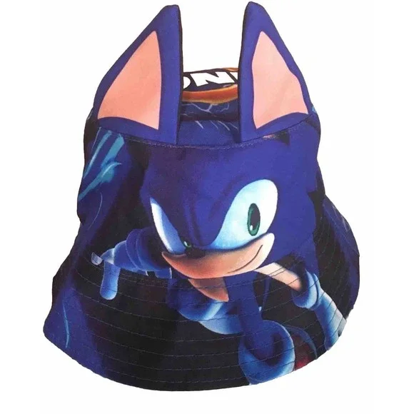 Sonic The Hedgehog Kids Blue Bucket Hat Cap Sega