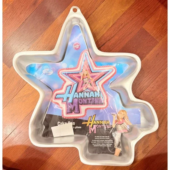Wilton Cake Pan Disney Hannah Montana Star Silver Aluminum Y2K 2105-4060