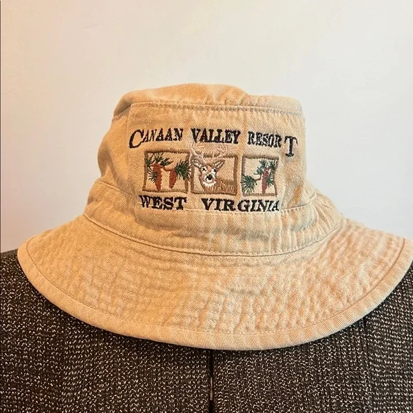 Canaan Valley Resort Tan Bucket Hat Child Size Boy/Girl