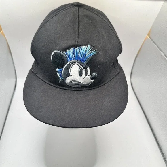 Disney‎ Parks Mickey Mouse Hat Mohawk Graffiti Brim Cap Youth