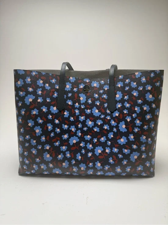 Kate Spade Blue Floral Print Tote Bag - Sleek Everyday Carry