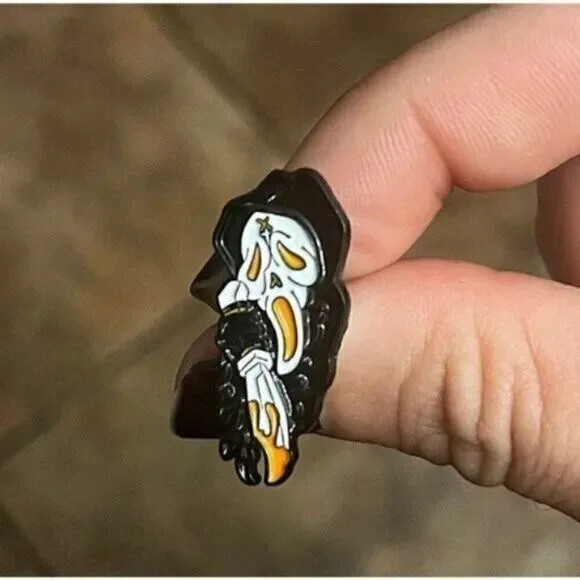 3/20 Ghostface Scream Enamel Pin