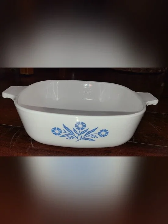 Vintage CorningWare Blue Cornflower P-1-B 1 Quart Casserole Dish AS-IS