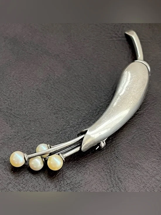 Antonio Pineda 970 Sterling Silver Brooch RARE Artist Signed
