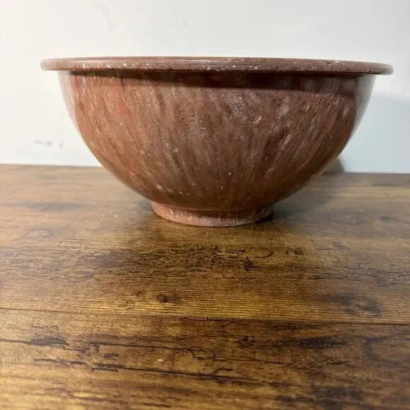 Vintage Texas Ware 118 Brown Multi Confetti Melamine Mixing Bowl Dallas, TX USA