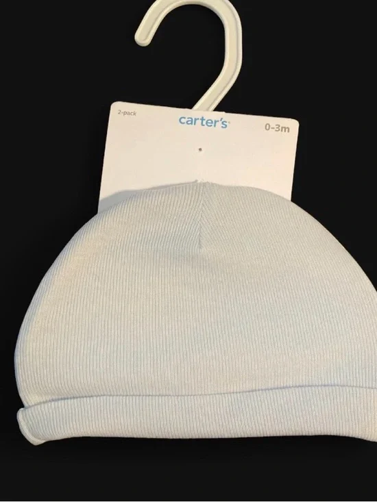 Carter's Light Blue Knit Baby Beanie