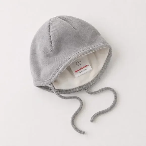 Hanna Andersson Gray Knit Pilot Cap - Small (3-4 Y)