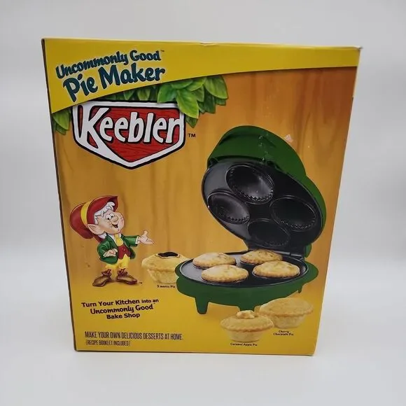 Keebler Mini Pie Maker‎ Countertop Green Non Stick Dessert S'mores Vintage