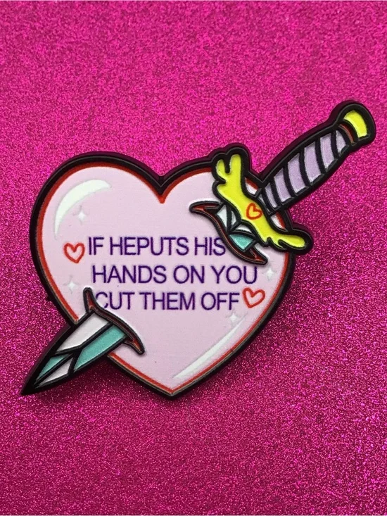 Cut Them Off Enamel Pin